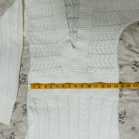 Crochet Cream Maxi Dress - Picture 3 of 15